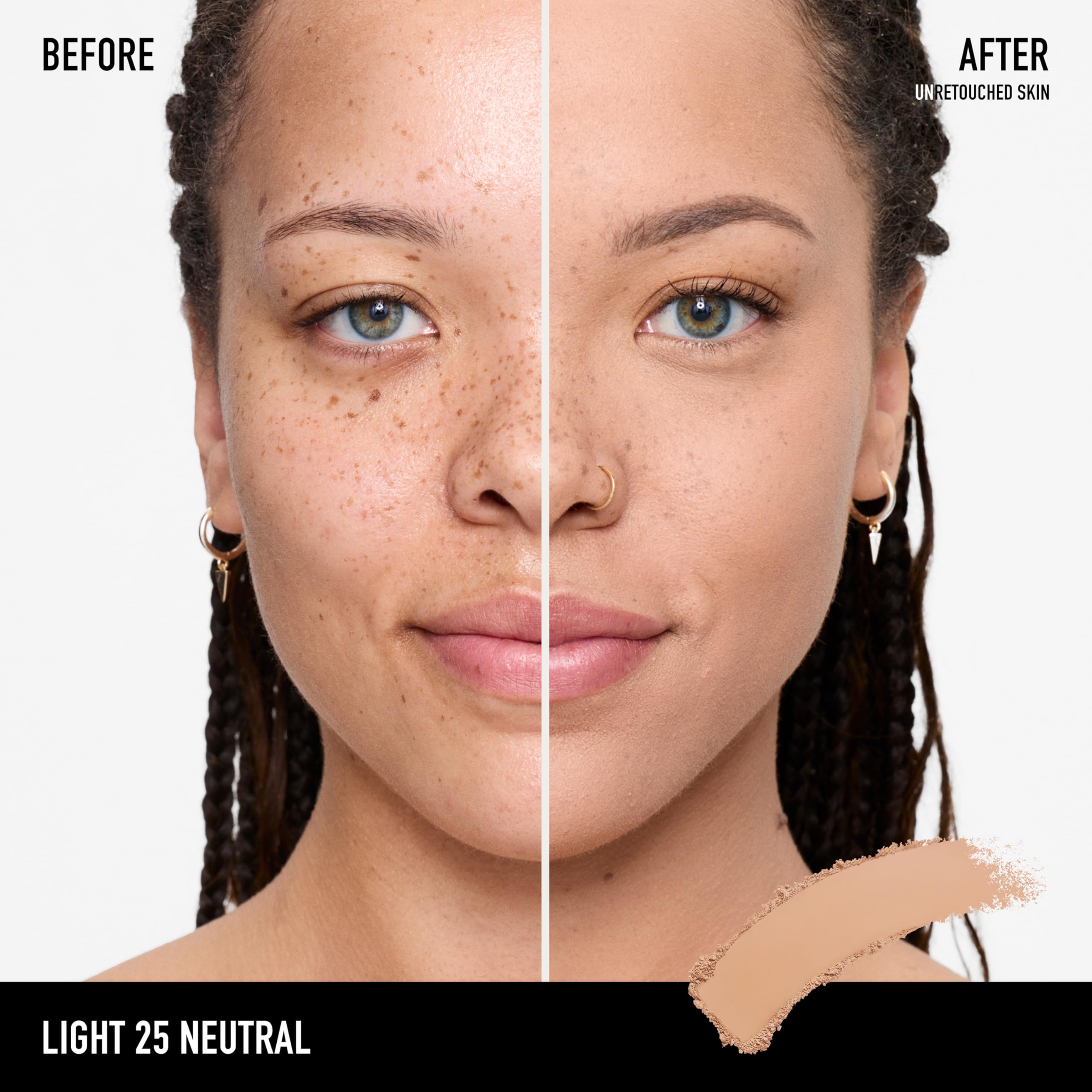 BareMinerals Barepro 24HR compact open shows included sponge for quick coverage.
