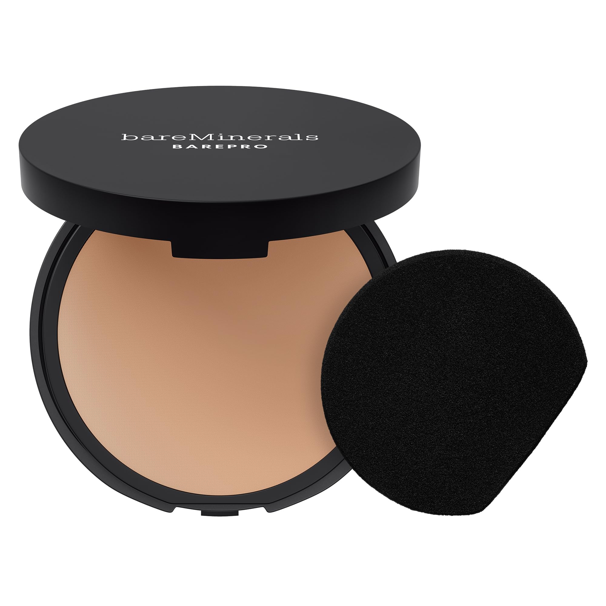 bareMinerals BarePro 24HR matte compact with included sponge for on-the-go touch-ups.