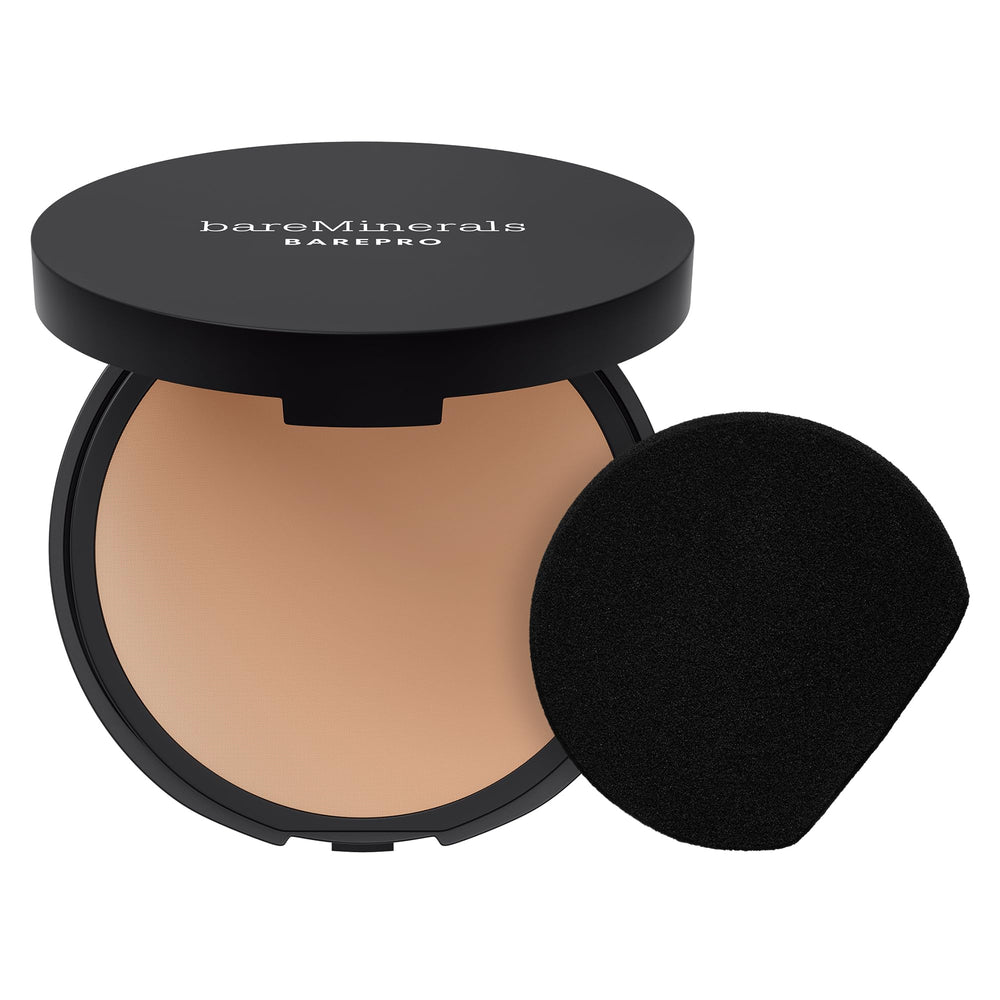 bareMinerals BarePro 24HR matte compact with included sponge for on-the-go touch-ups.