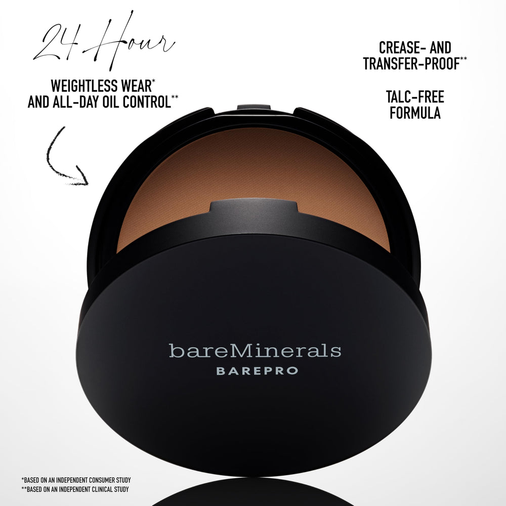 bareMinerals BarePro porcelain fair 15 neutral shade swatch on skin.