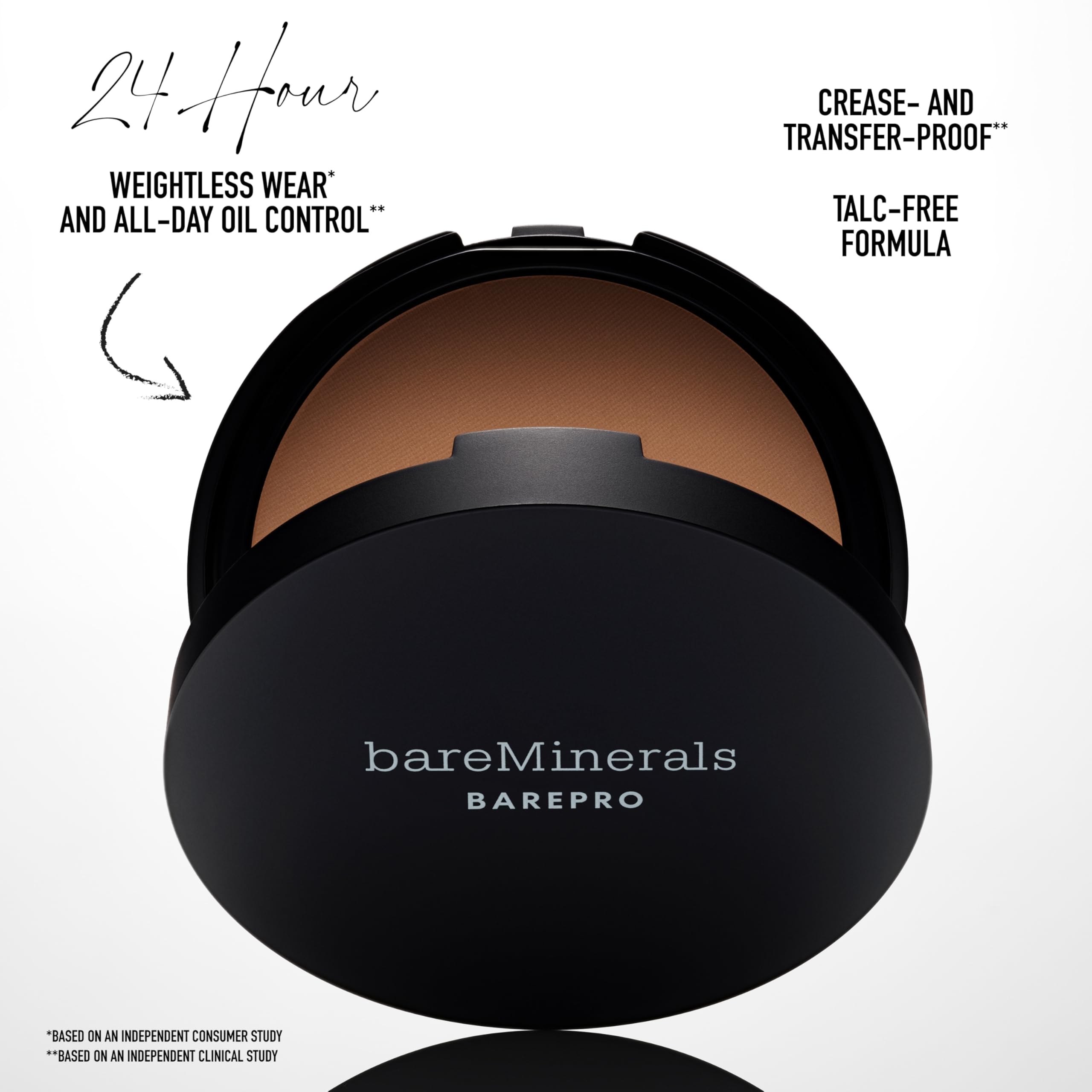 bareMinerals BarePro texture close-up reveals fine milled powder finish