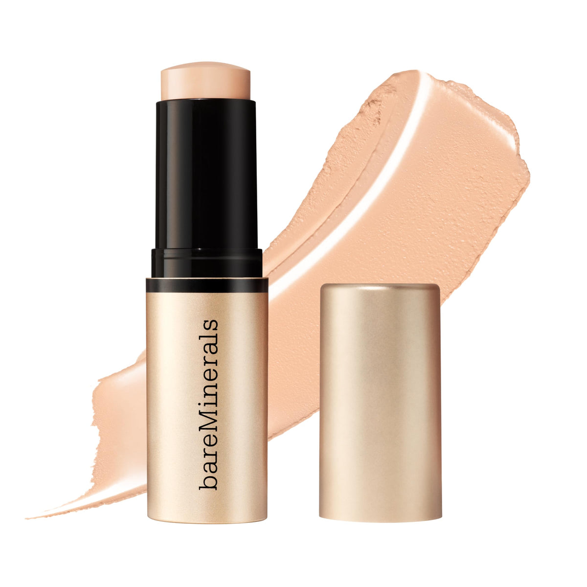 bareMinerals Complexion Rescue skin tint stick bottle in Cashew 3.5 showing luminous hydration