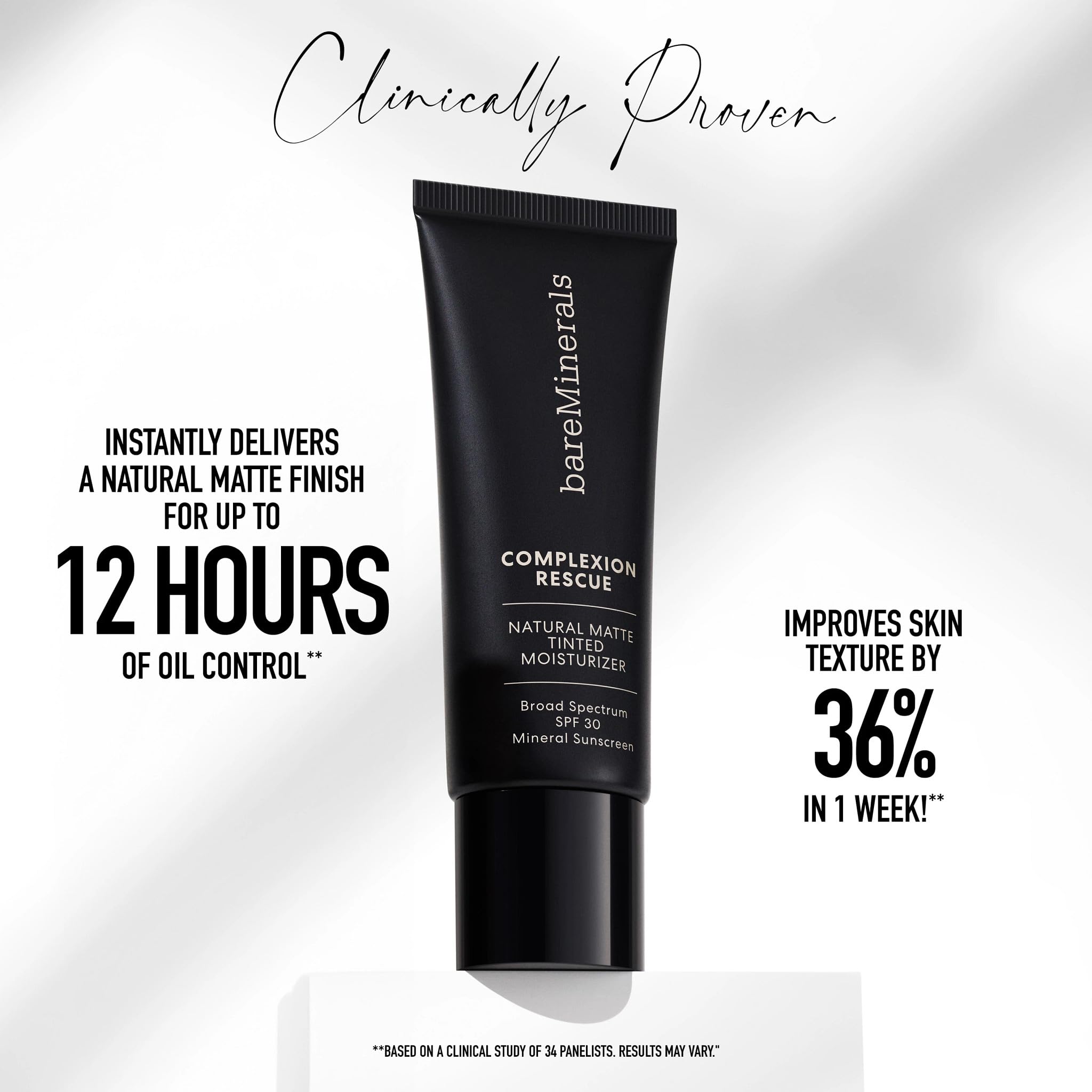 bareMinerals Complexion Rescue hydration from squalane keeps skin comfortable