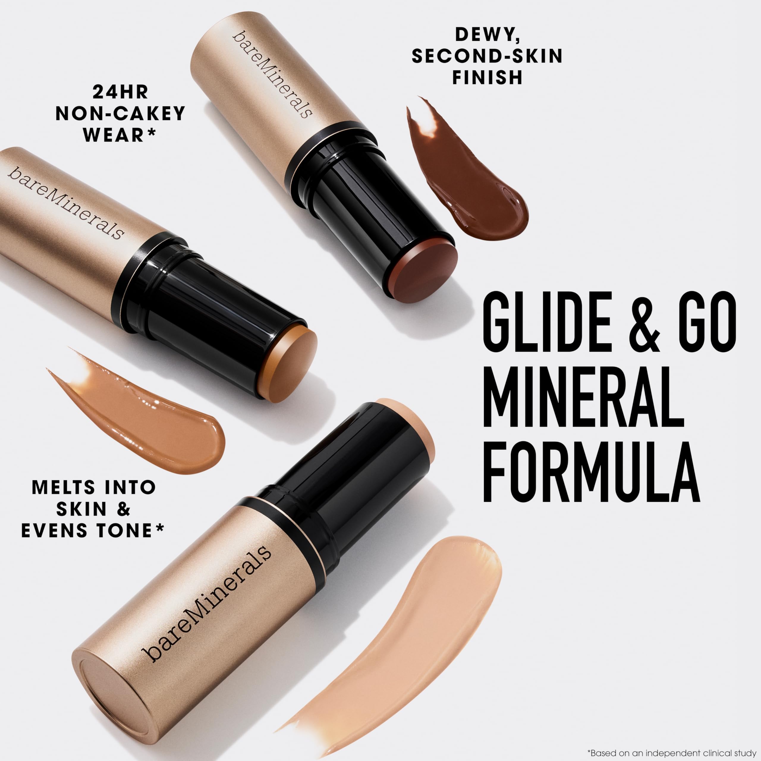 bareMinerals Complexion Rescue AA Opal 01 close-up skin-tone shows even tone.