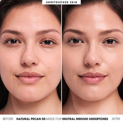 BareMinerals Complexion Rescue texture close-up shows smooth glide and blendable formula.