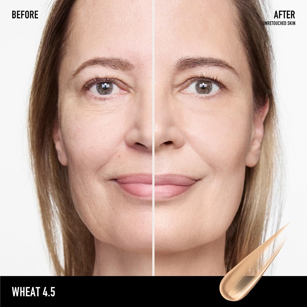 bareMinerals Complexion Rescue swatch on skin shows sheer to light coverage for dewy glow