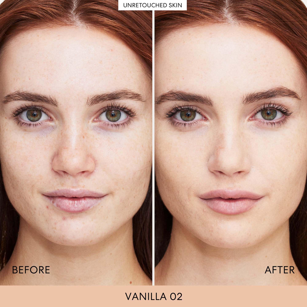 texture closeup of bareMinerals Complexion Rescue shows breathable formula.