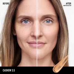 bareMinerals Complexion Rescue texture close-up reveals dewy finish
