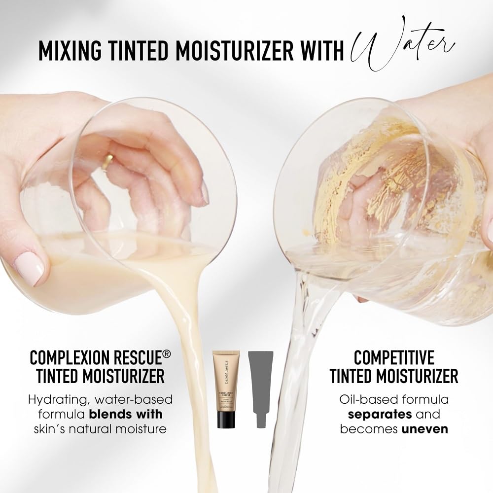 BareMinerals Complexion Rescue vegan and cruelty-free certification on packaging.