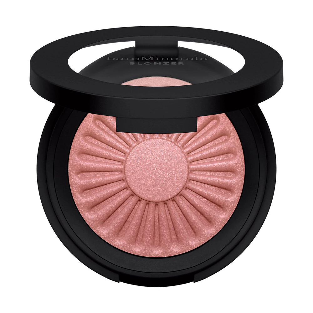 bareMinerals Gen Nude Blonzer packaging close-up highlights talc-free formula and premium design for the Kiss of Mauve shade