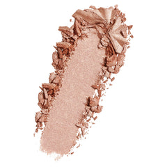 bareMinerals Gen Nude Highlighting Blush Opal Glow swatch shows rosy radiant glow.