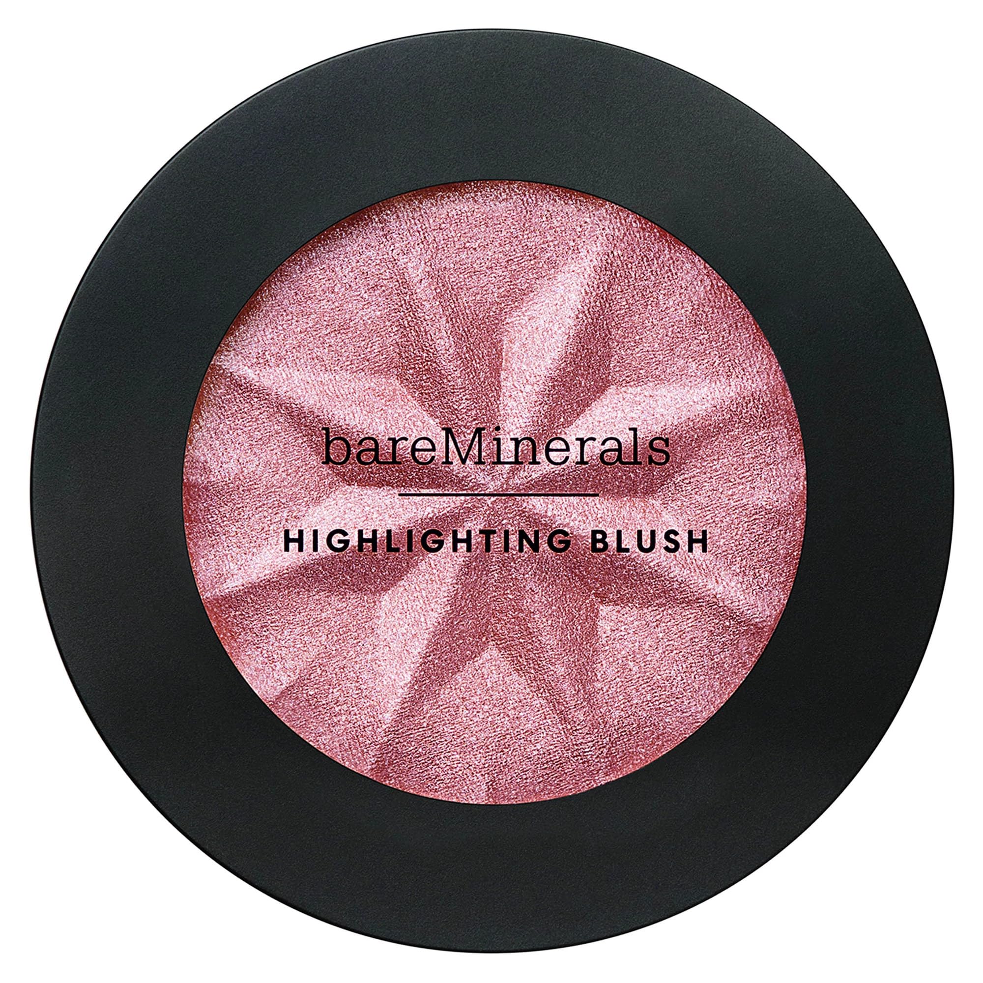 bareMinerals Gen Nude glow application on cheeks for lifted rosy color.