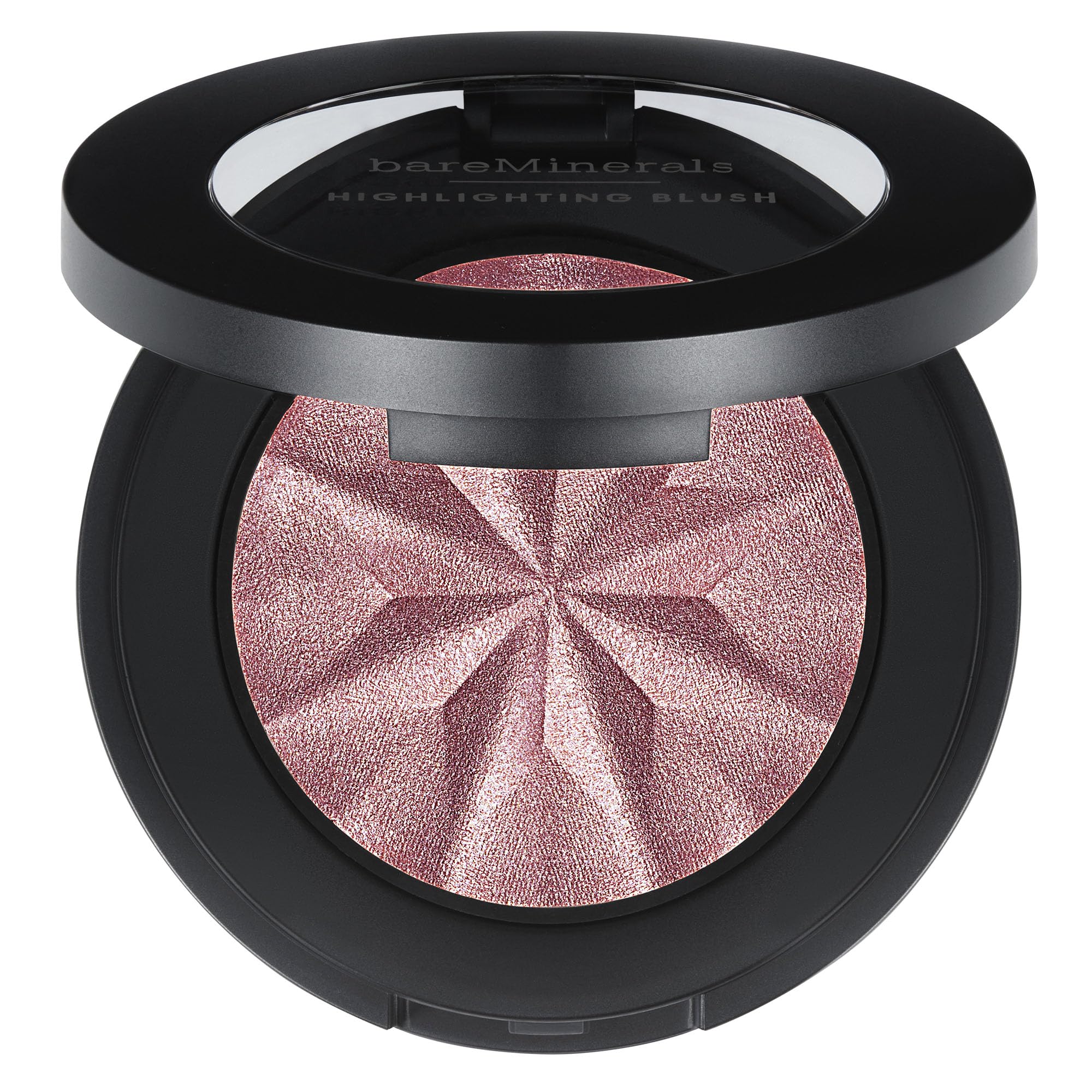 bareMinerals Gen Nude Highlighting Blush Mauve Glow compact radiates a soft luminous finish.