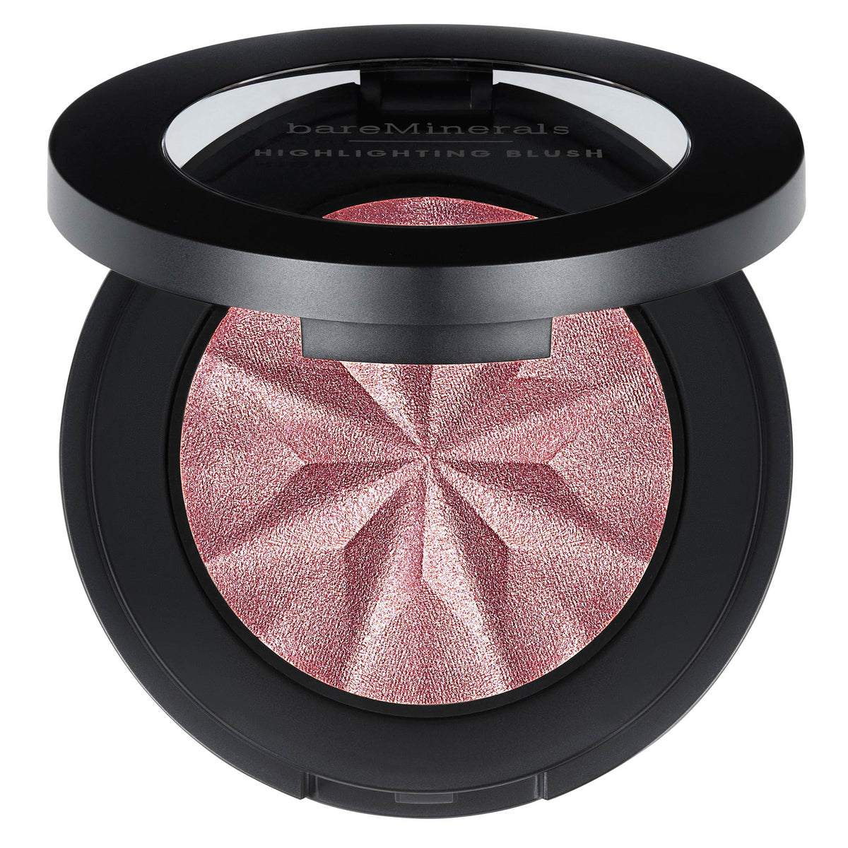 bareMinerals Gen Nude Highlighting Blush Mauve Glow compact radiates a soft luminous finish.
