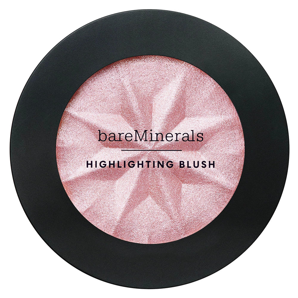 BareMinerals Gen Nude Highlighting Blush with mineral microspheres blurs pores for smoother skin.
