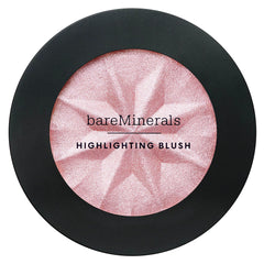 BareMinerals Gen Nude Highlighting Blush with mineral microspheres blurs pores for smoother skin.