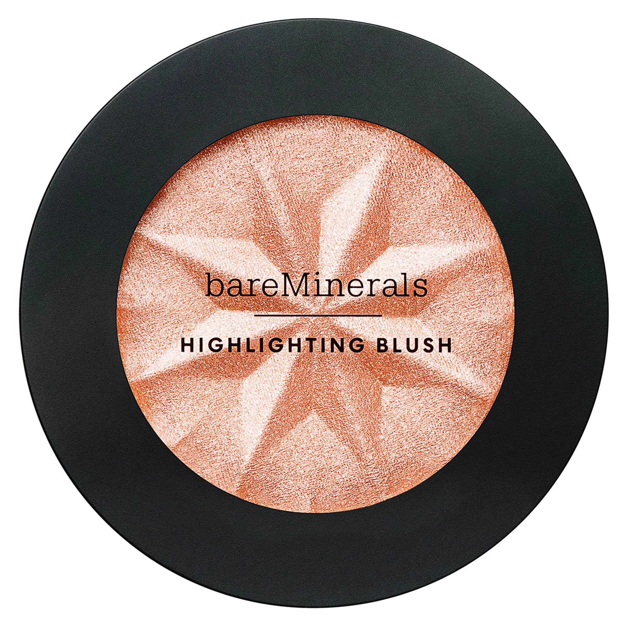 bareMinerals Gen Nude Peach Glow application swirls on cheeks for lift and glow