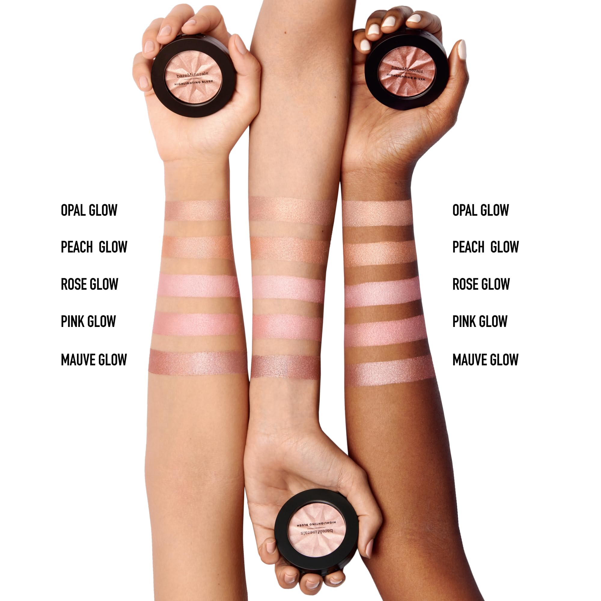 BareMinerals Gen Nude Highlighting Blush talc-free formula for comfortable all-day wear.
