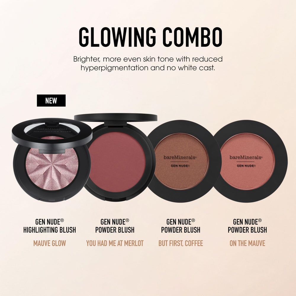 bareMinerals Gen Nude Powder Blush all-day wear look without caking or heaviness.