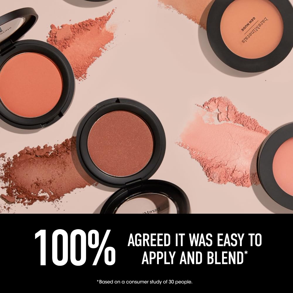 bareMinerals Gen Nude Pink Me Up soft-focus finish with diffused glow