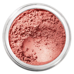 BareMinerals loose mineral powder blush Vintage Peach in the jar for a natural, radiant flush.