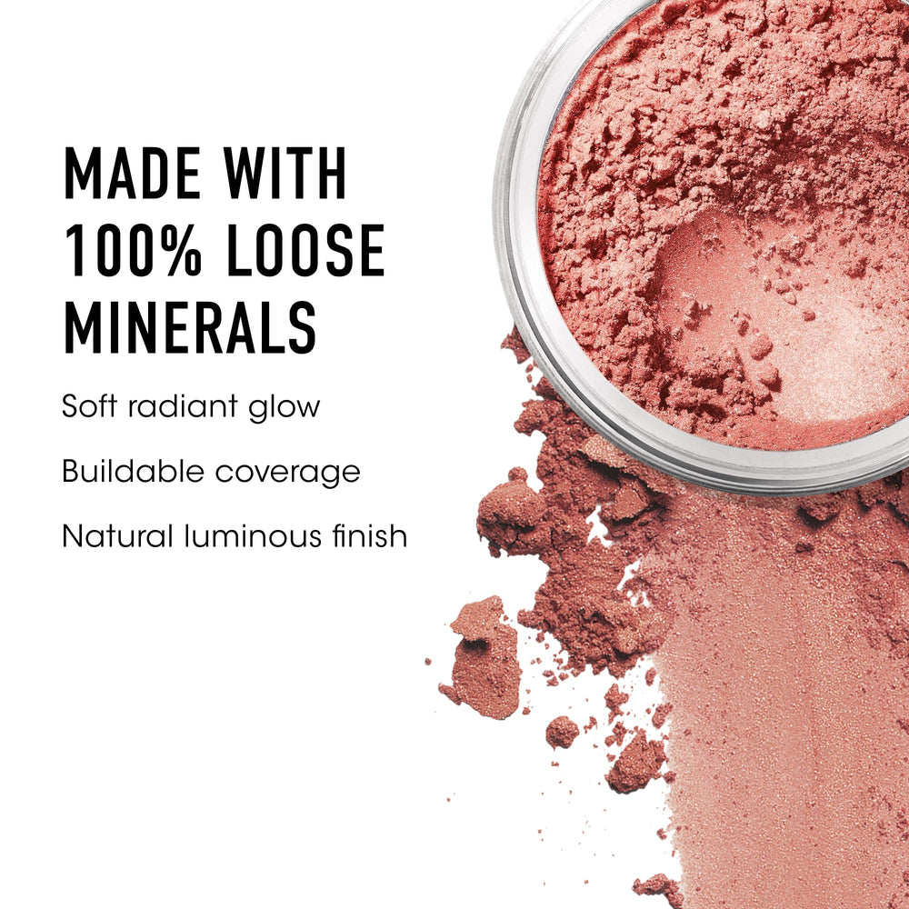 BareMinerals Vintage Peach swirled and tapped for a soft, luminous finish.