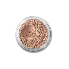 bareMinerals loose powder concealer Bisque in a jar showing weightless coverage with SPF 20