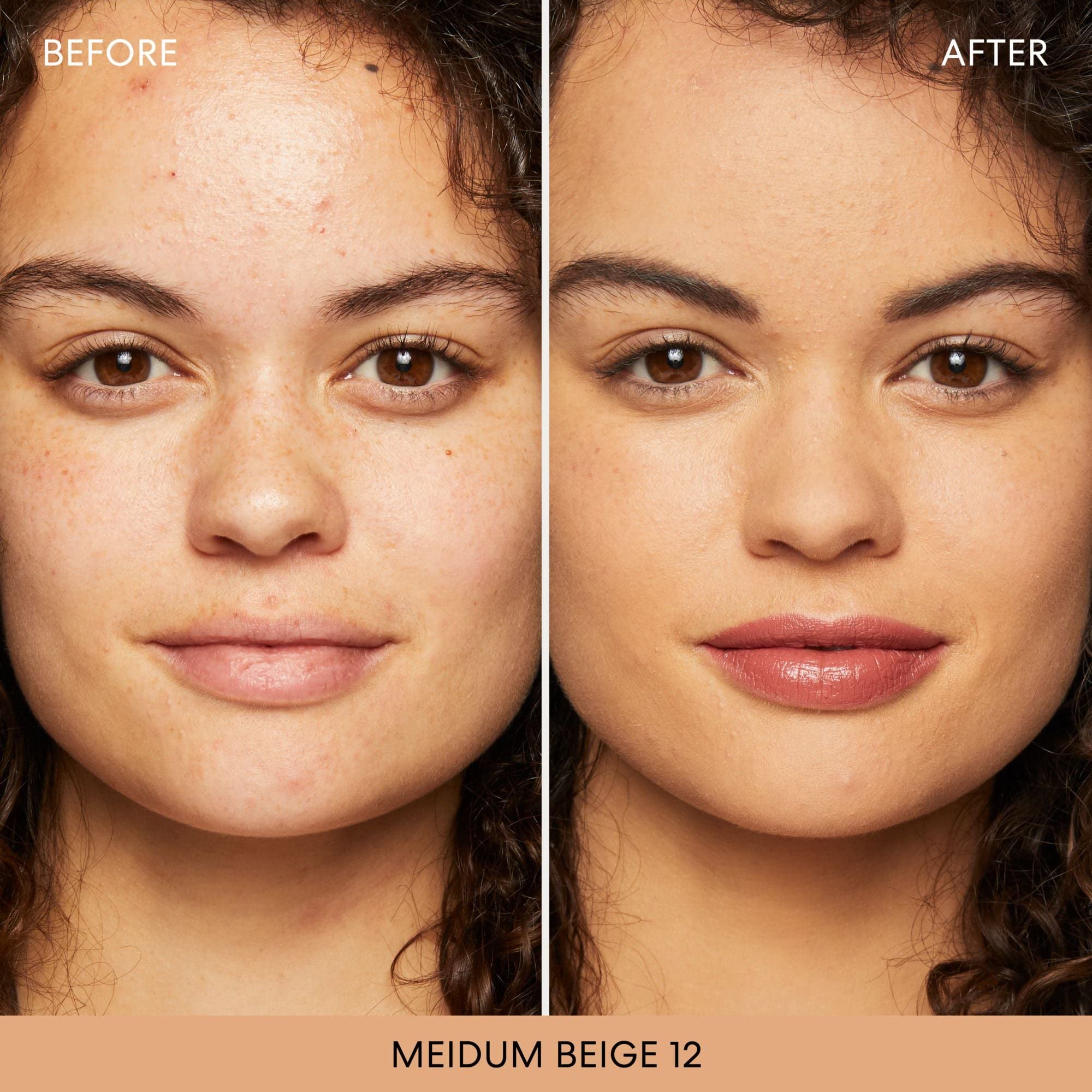Dispensing powder highlights even application with minimal mess.