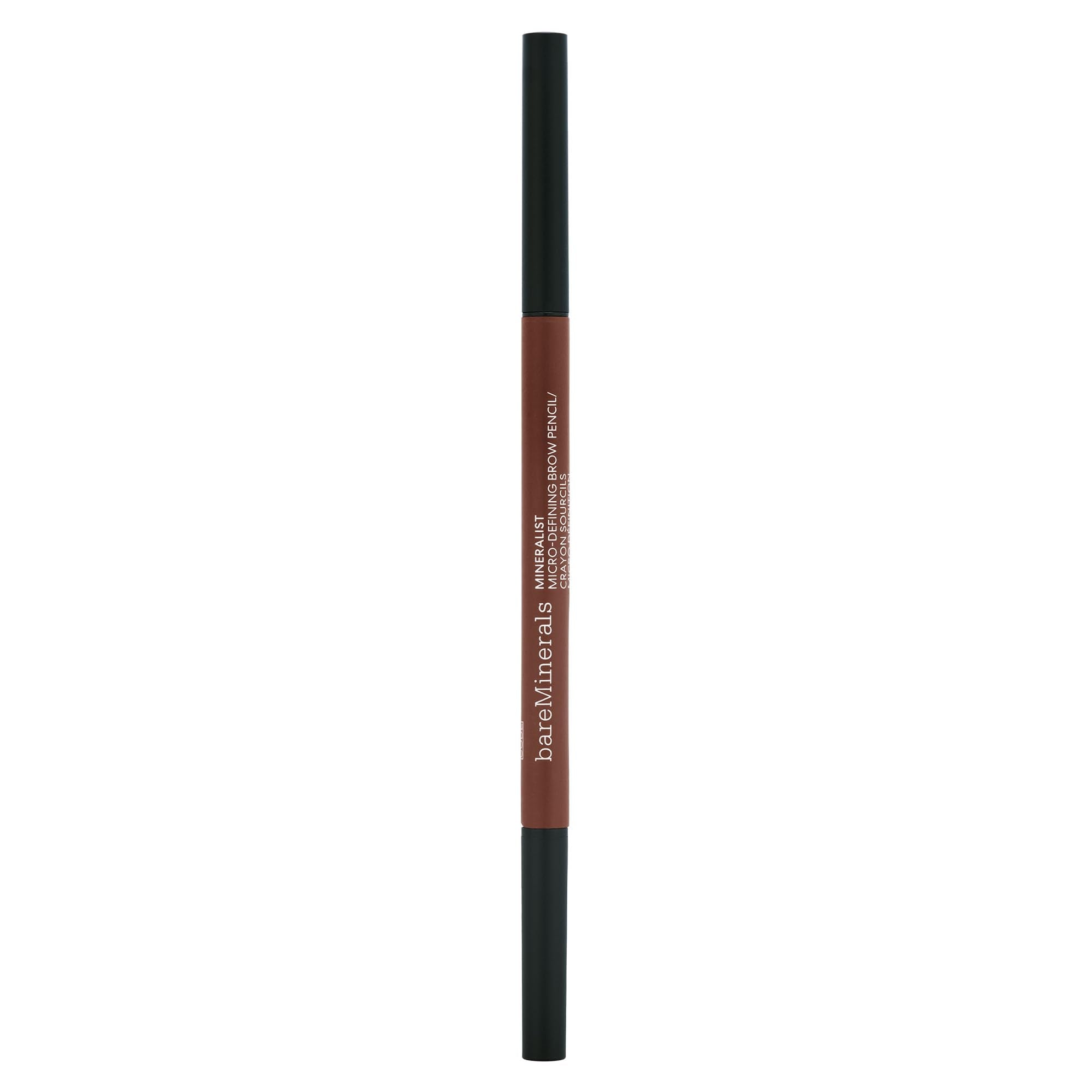 bareMinerals Mineralist brow pencil swatches show conditioning benefits
