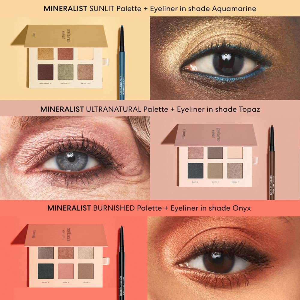 bareMinerals Mineralist Onyx, apto para la línea de agua y uso seguro con lentes de contacto