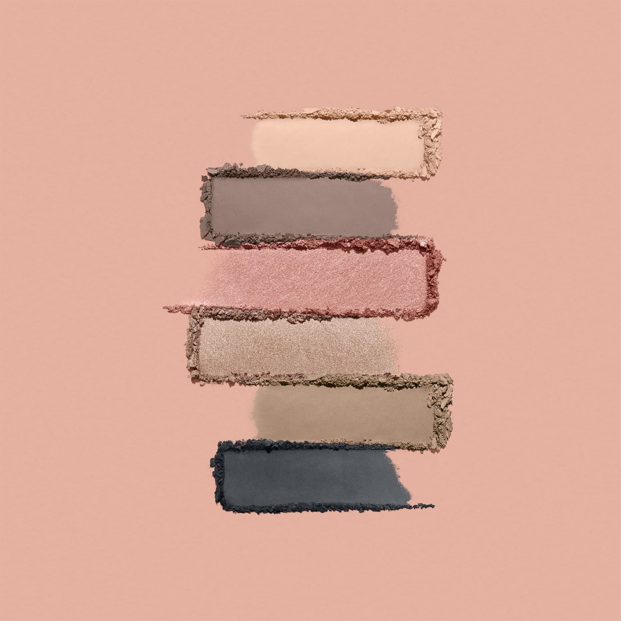 bareMinerals Mineralist Palette in use for crease-proof, long-wear eyeshadow application.