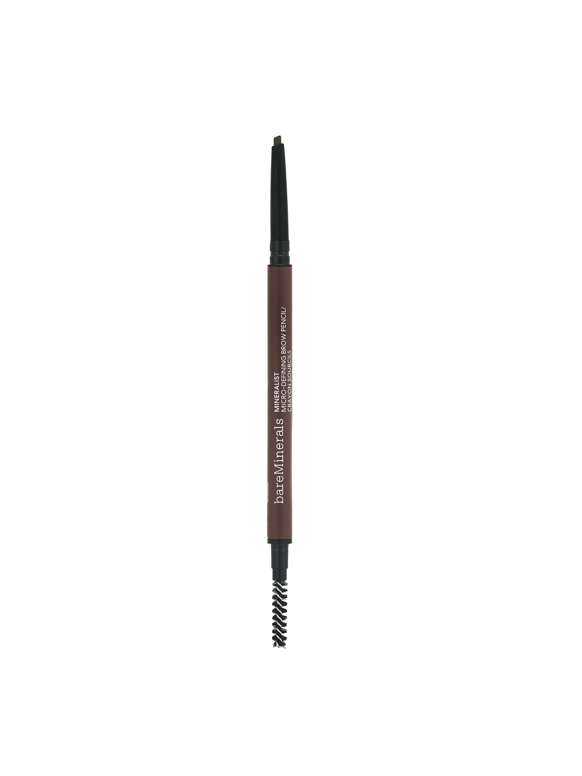 BareMinerals Mineralist Micro-Fill Brow Pencil packshot showing precise hairlike strokes for natural brows.