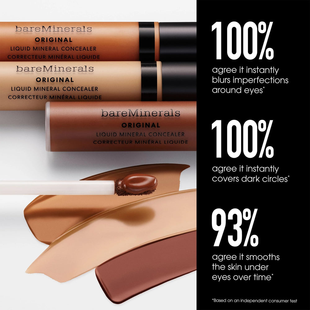 bareMinerals Original Liquid Mineral Concealer creamy texture for comfortable wear