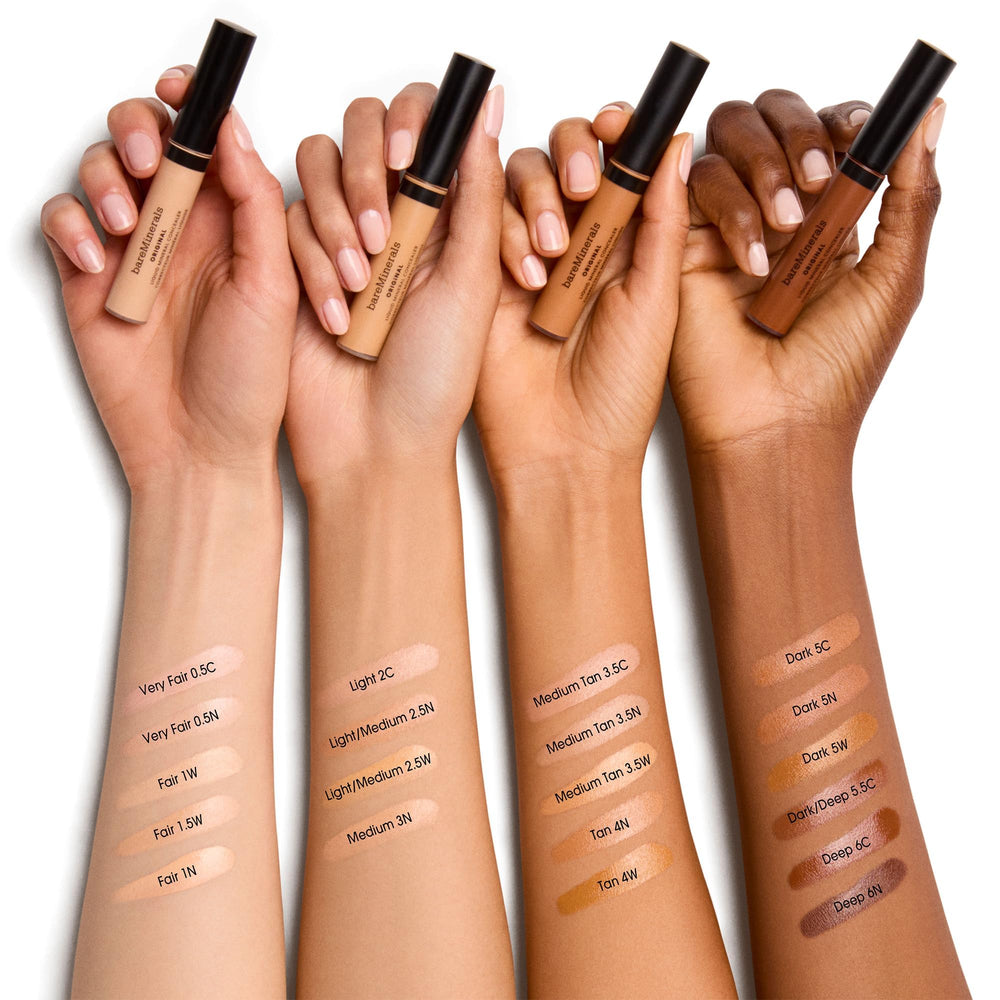 bareMinerals Original Liquid Mineral Concealer packaging highlighting clean ingredients