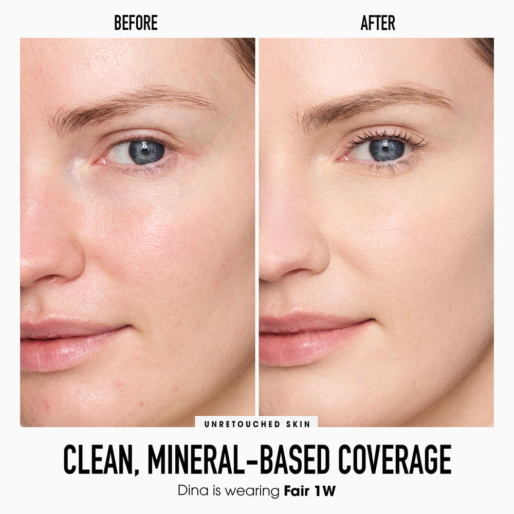 BareMinerals Concealer pump-dispense showing precise amount for smooth, even coverage