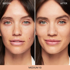 bareMinerals Original Loose Powder Foundation Medium 10 emphasizes dermatologist-tested care for sensitive skin.