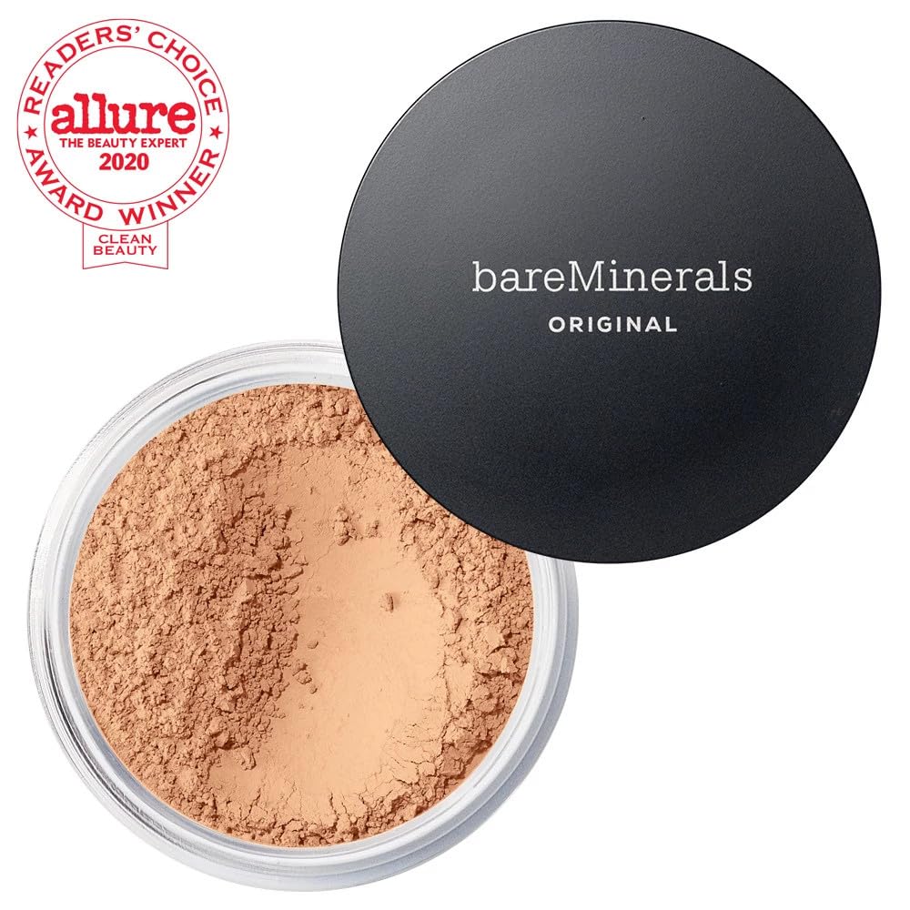 bareMinerals Original foundation with vegan ingredients — clean beauty messaging.