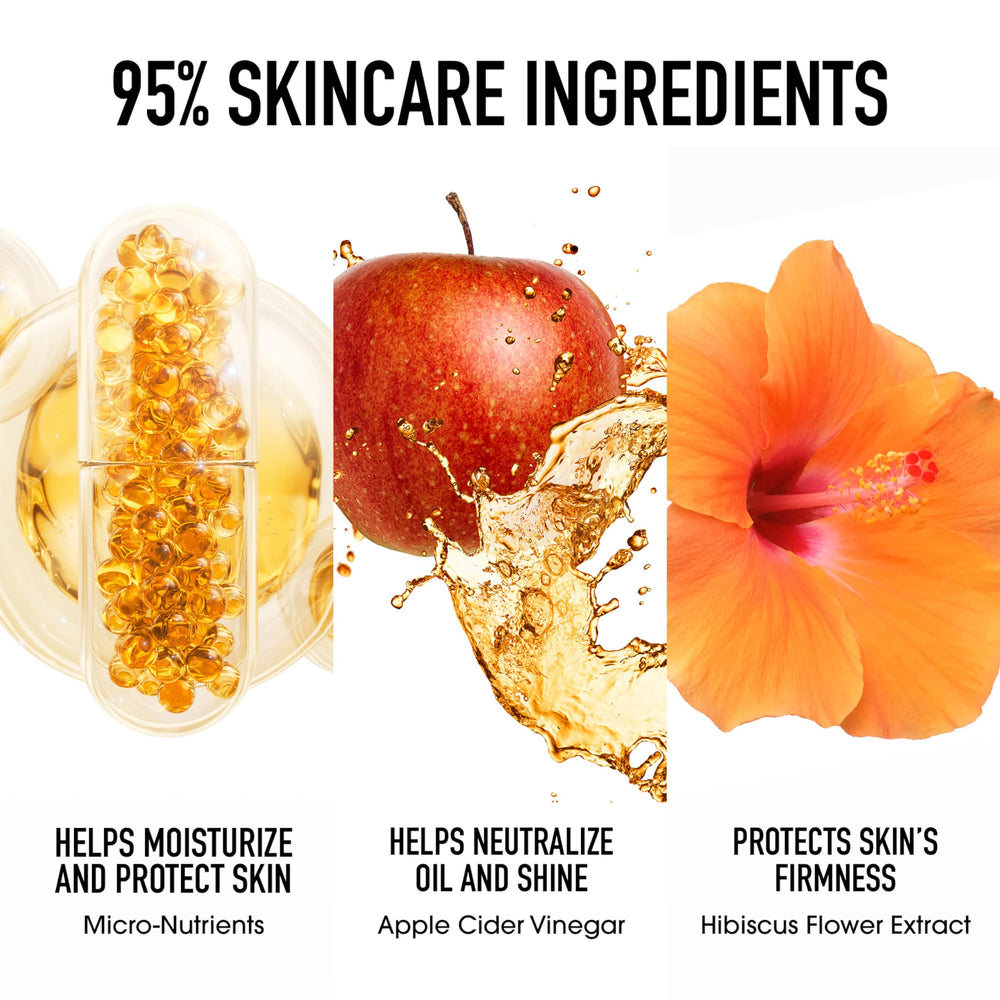 bareminerals Original Mineral Veil 24-hour hold concept with makeup longevity