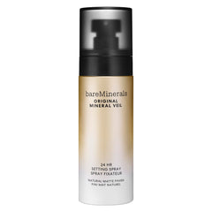 bareminerals Original Mineral Veil setting spray bottle demonstrating long-lasting makeup lock