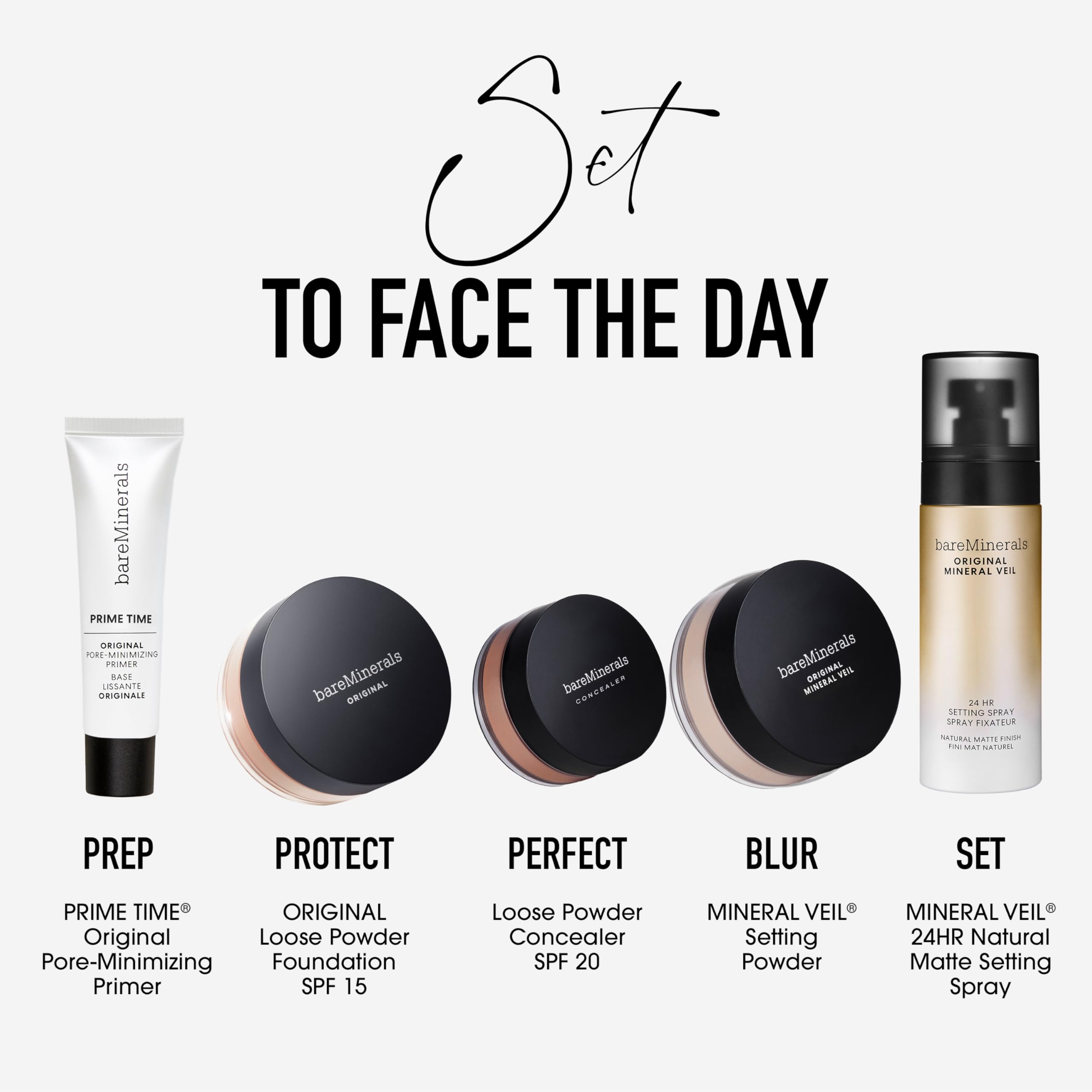 bareminerals Original Mineral Veil sweat-proof mist in action on skin