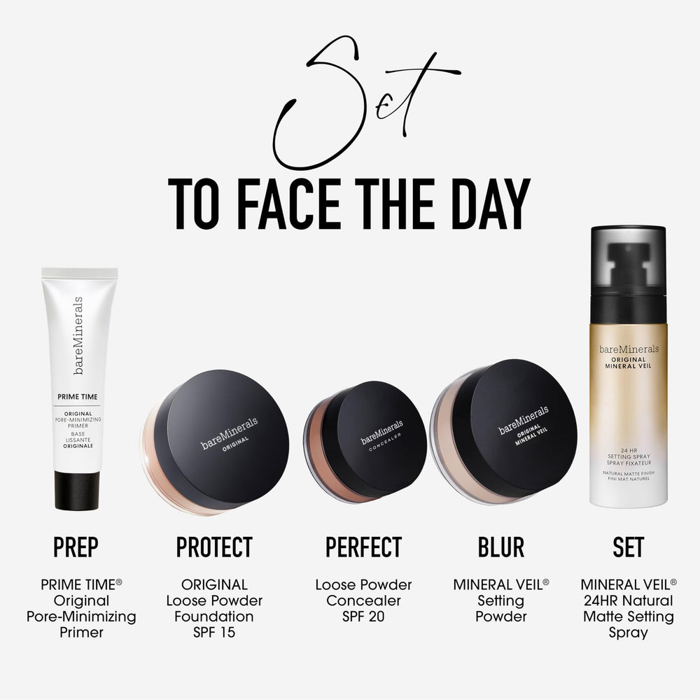 bareminerals Original Mineral Veil sweat-proof mist in action on skin