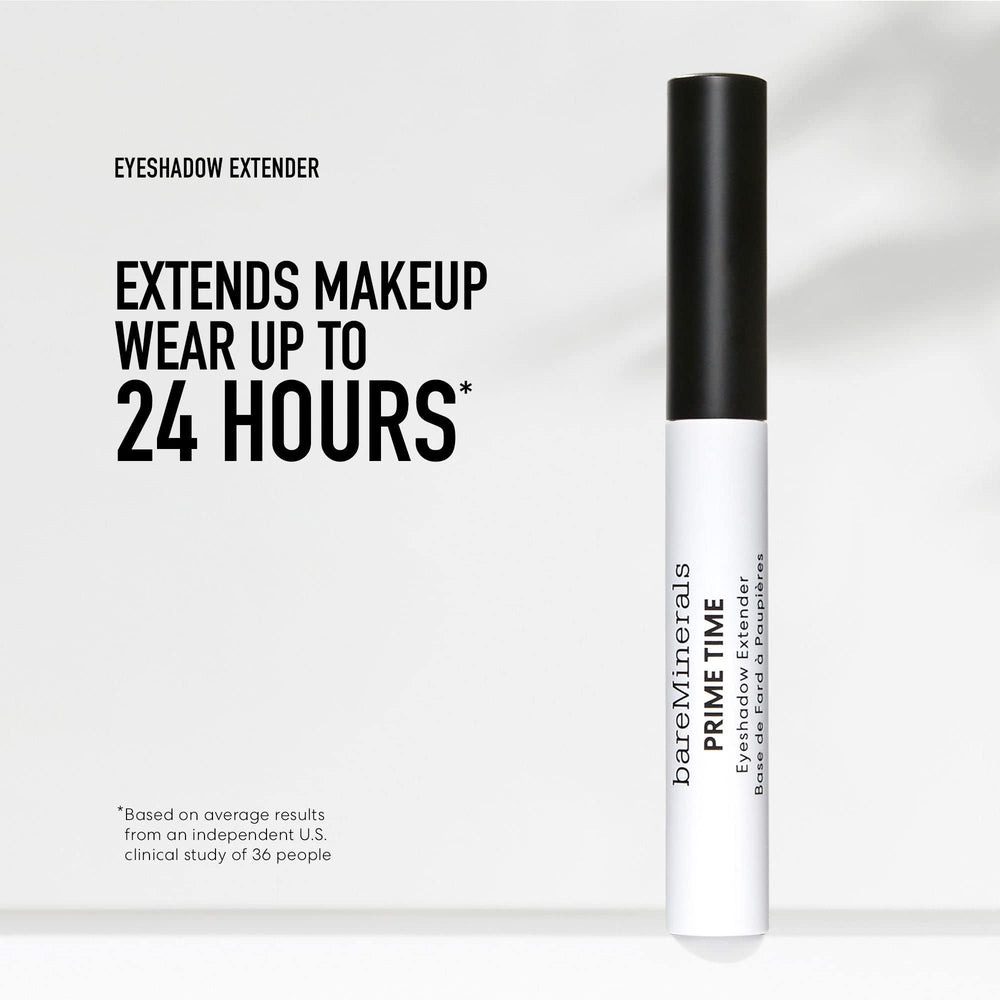 Preparación uniforme del párpado con Extensor Prime Time para sombras duraderas
