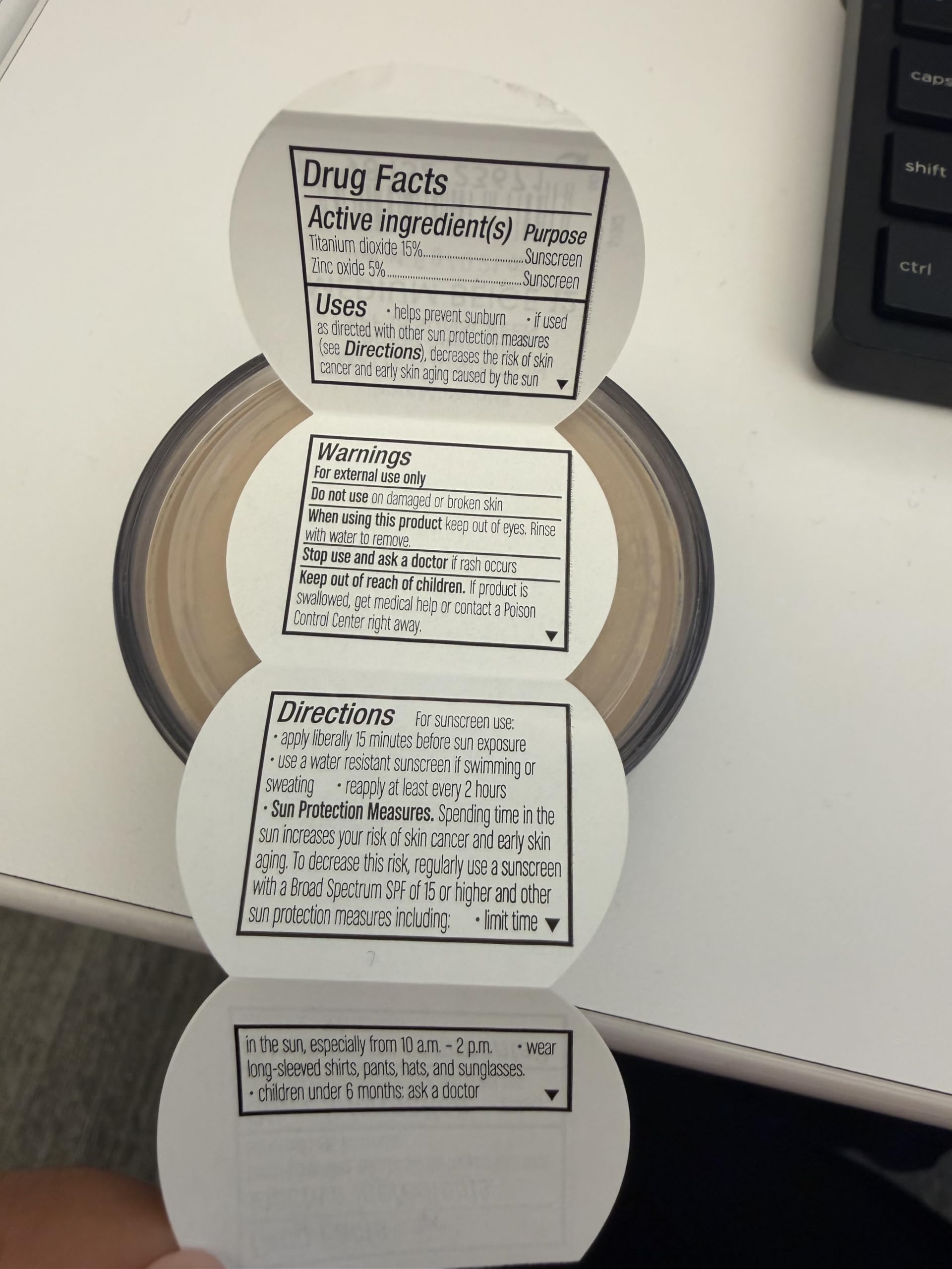 Swatch close-up confirms color match.