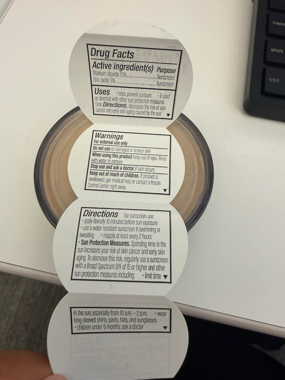 Swatch close-up confirms color match.