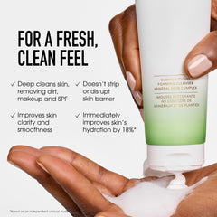 bareMinerals Skinlongevity cream-to-foam texture close-up shows luxurious lather.