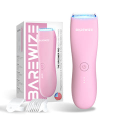 Barewize Bikini Trimmer with LED light for precise grooming in dark areas.