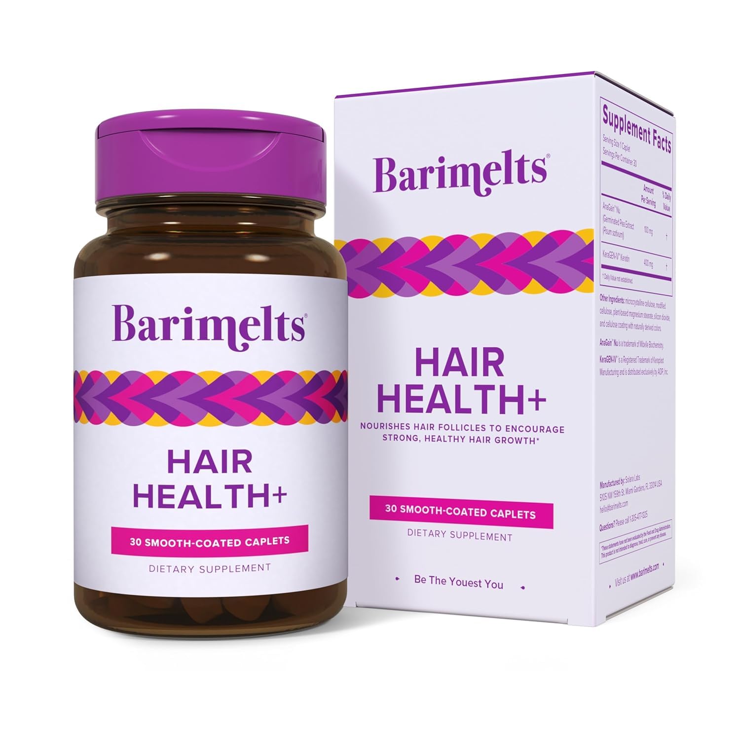 Barimelts BariHealth+ hair health caplet for daily hair support.