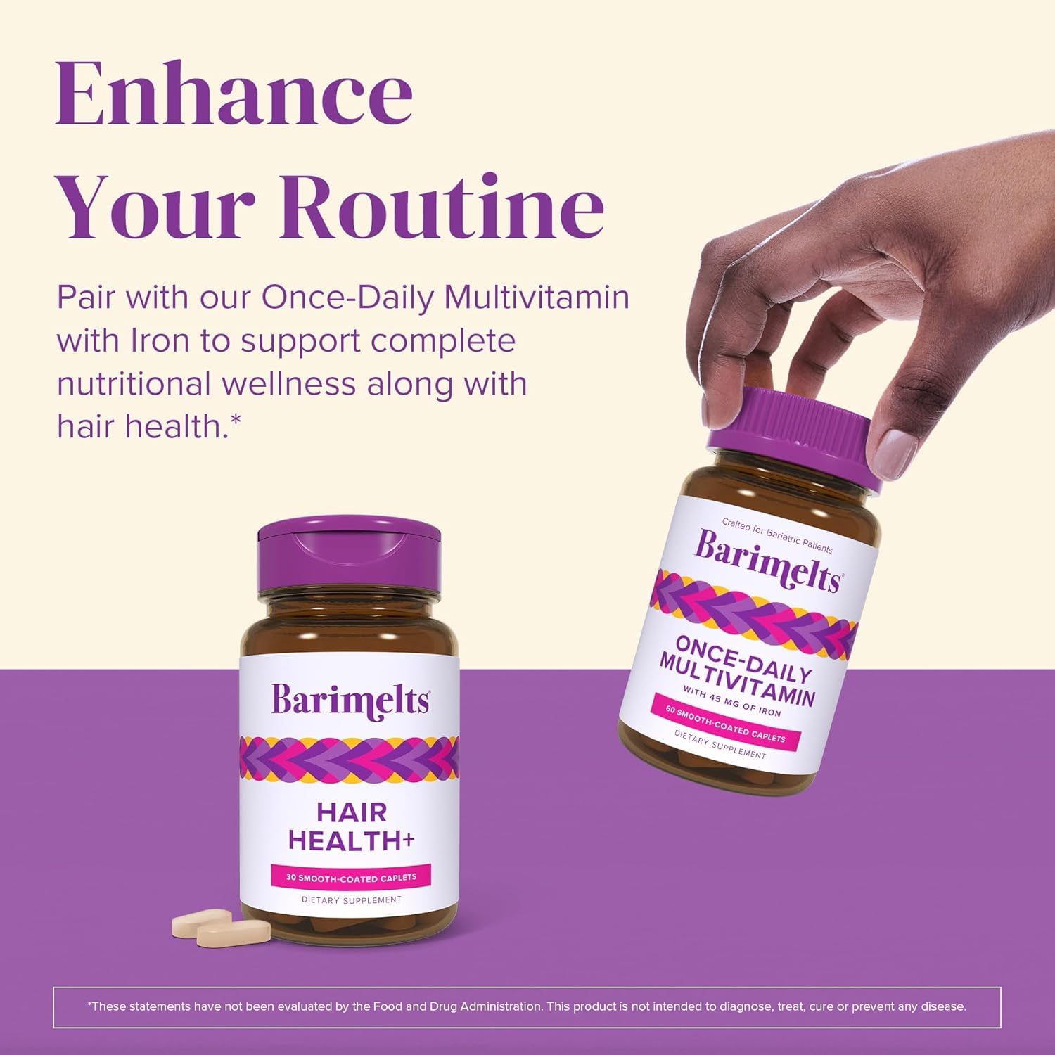 Barimelts BariHealth+ NSF-certified facility label signals quality and third-party testing.