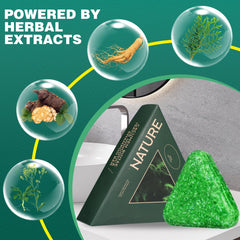 barra champu triangular natural con ginseng, mejora la nutricion percibida del cabello.
