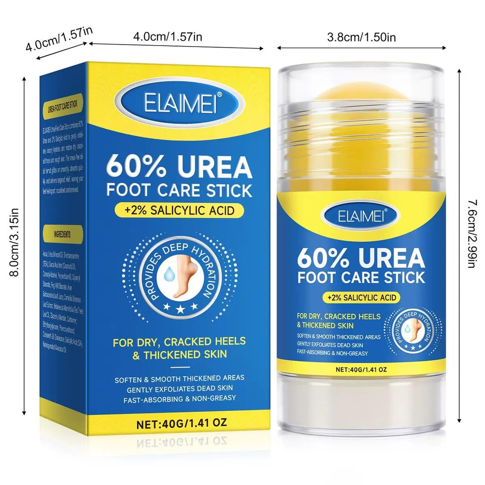 Barra de crema urea 60% para pies secos, hidratación.